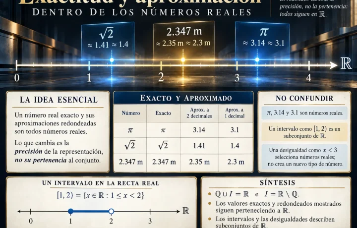Exactitud y aproximación qué cambia al redondear un número real